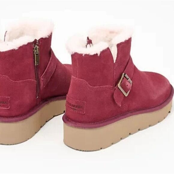 Koolaburra By Ugg Kelissa Mini Ankle Boots- Windsor Wine - Picture 5 of 10
